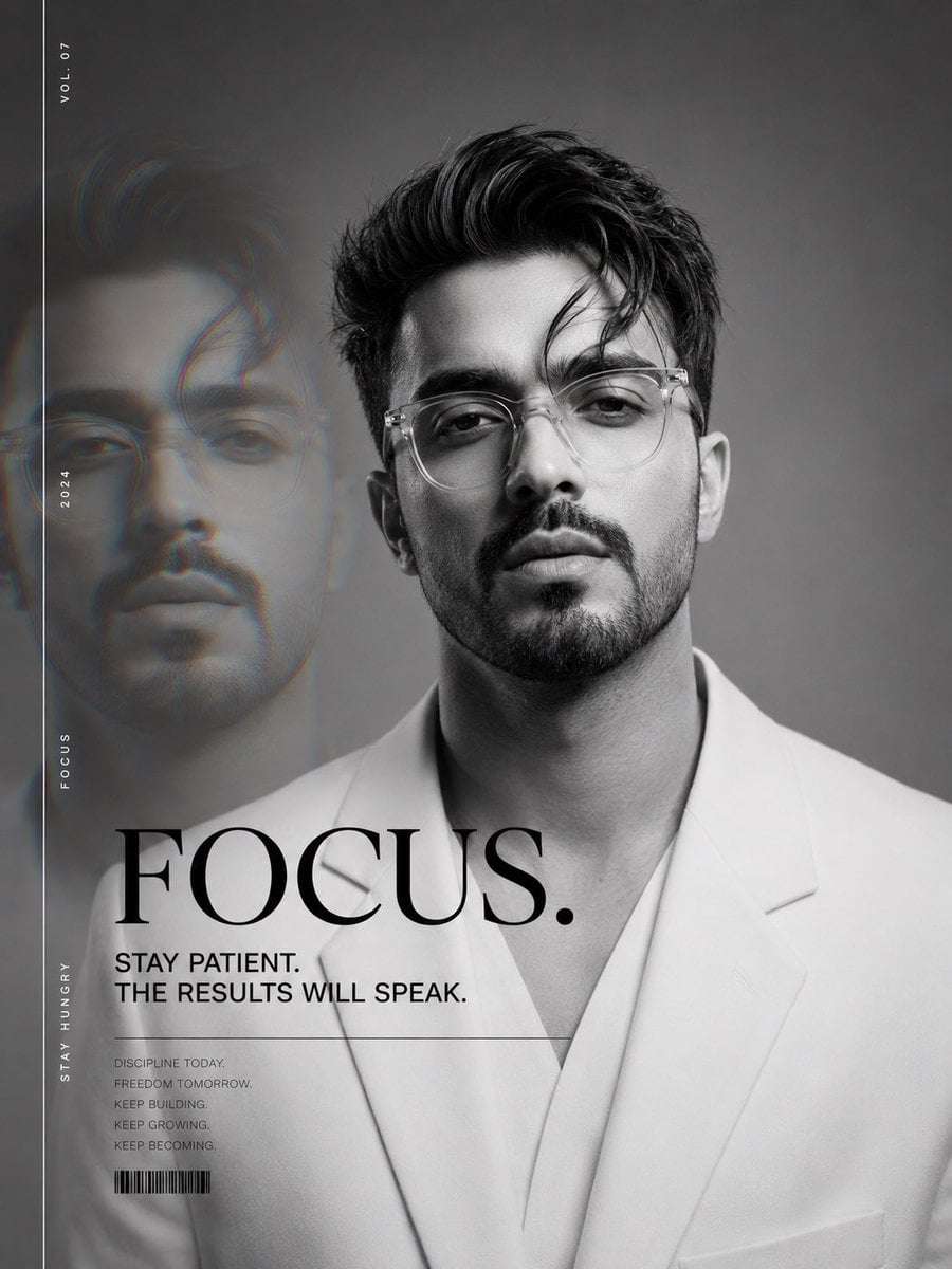 Luxury Magazine Cover AI Portrait