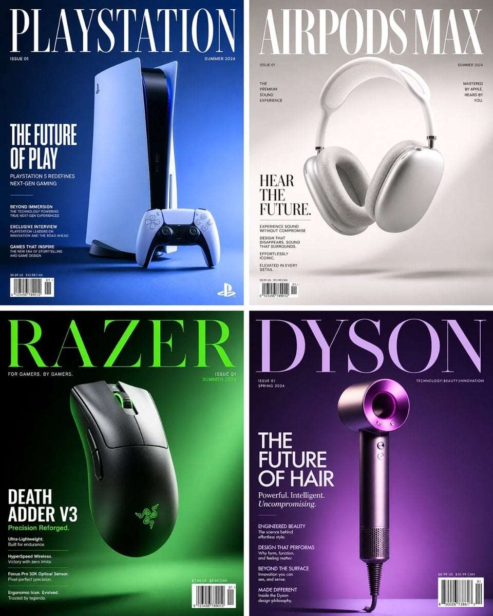 Luxury Magazine Cover AI Prompt Template