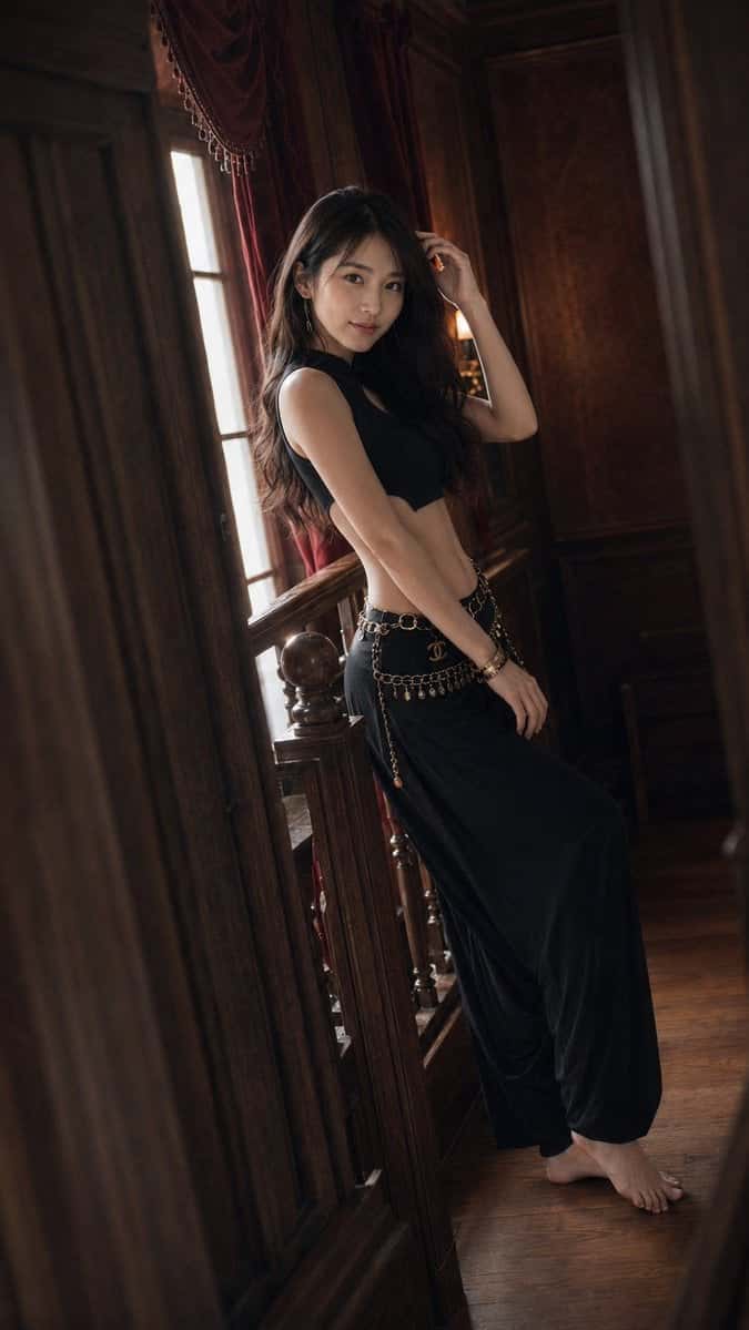 Luxury Mansion Fashion Portrait Template