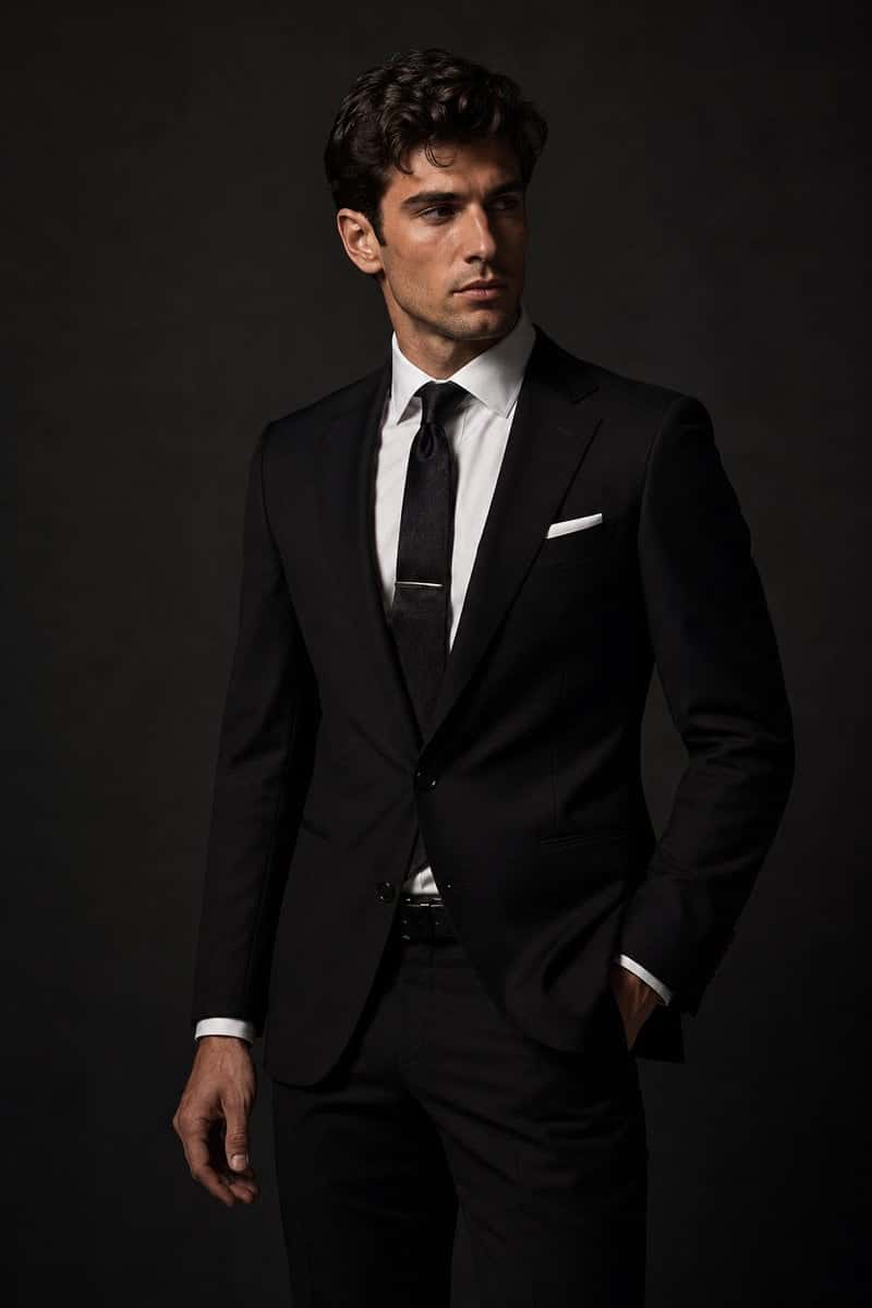 Luxury Men's Fashion Studio Portrait
