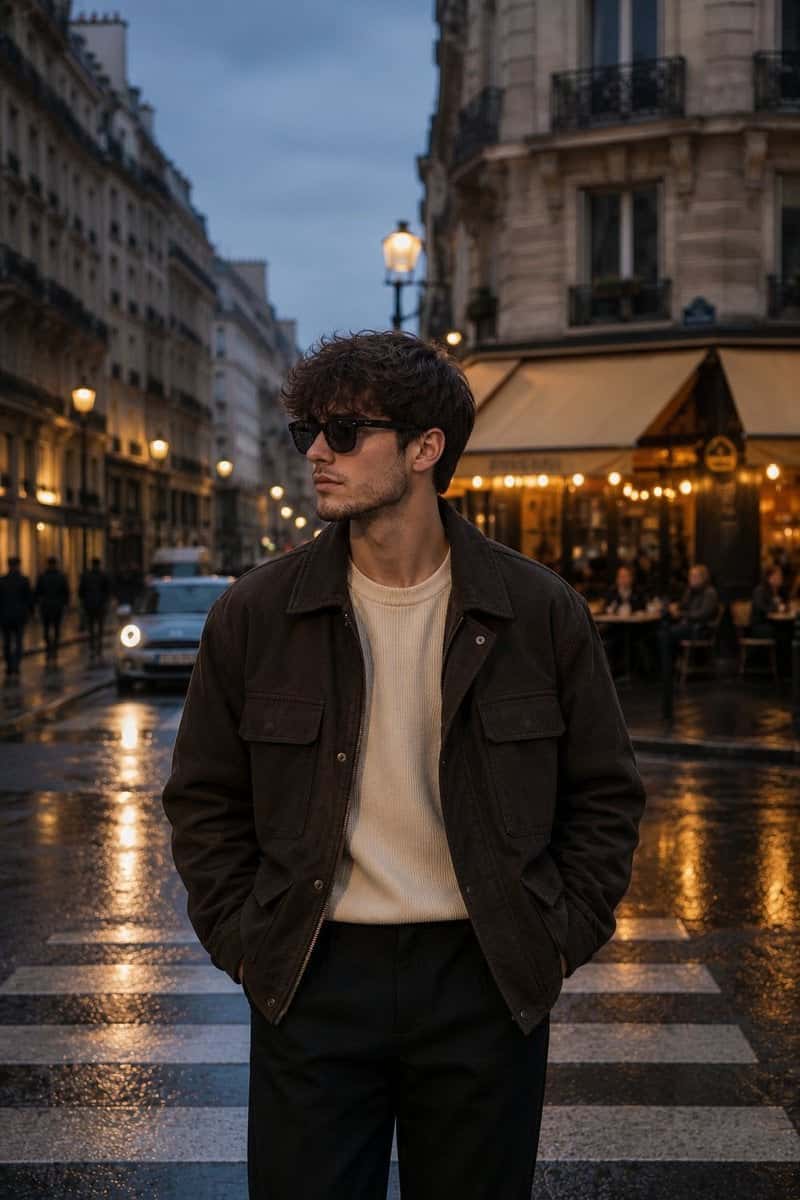 Luxury Parisian Man Fashion Portrait