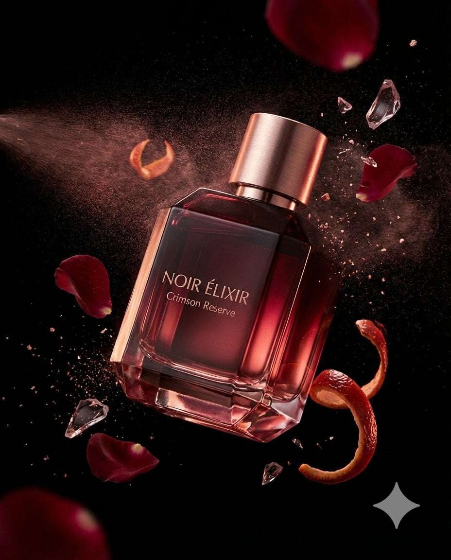 Luxury Perfume Bottle Ad Template