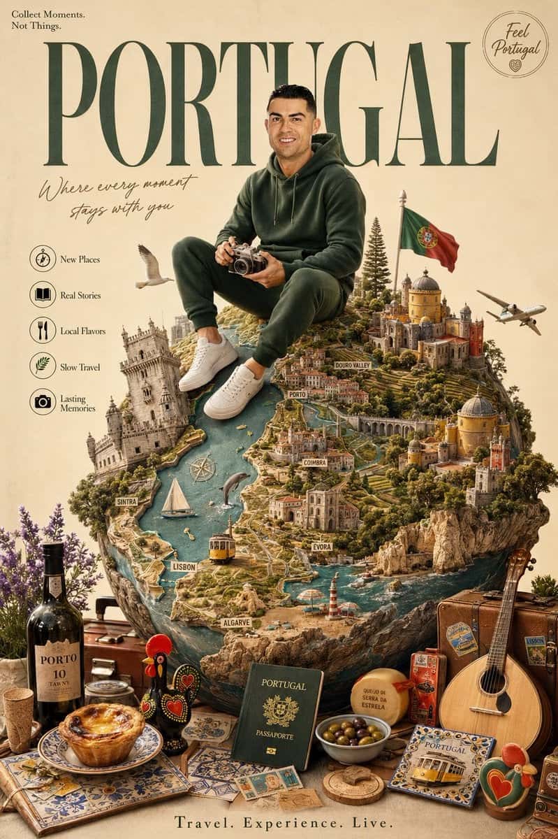 Luxury Portugal Travel Poster Template