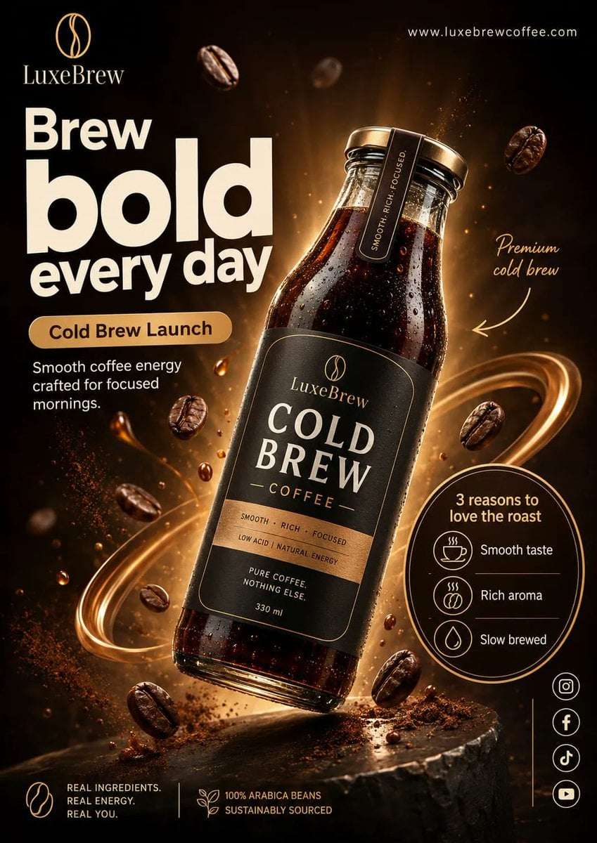 Luxury Product Ad Poster Template