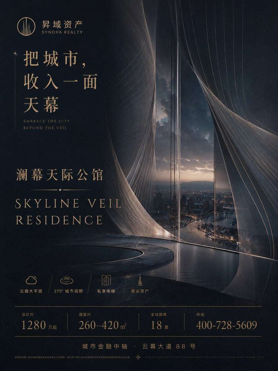 Luxury Real Estate Ad Poster Template