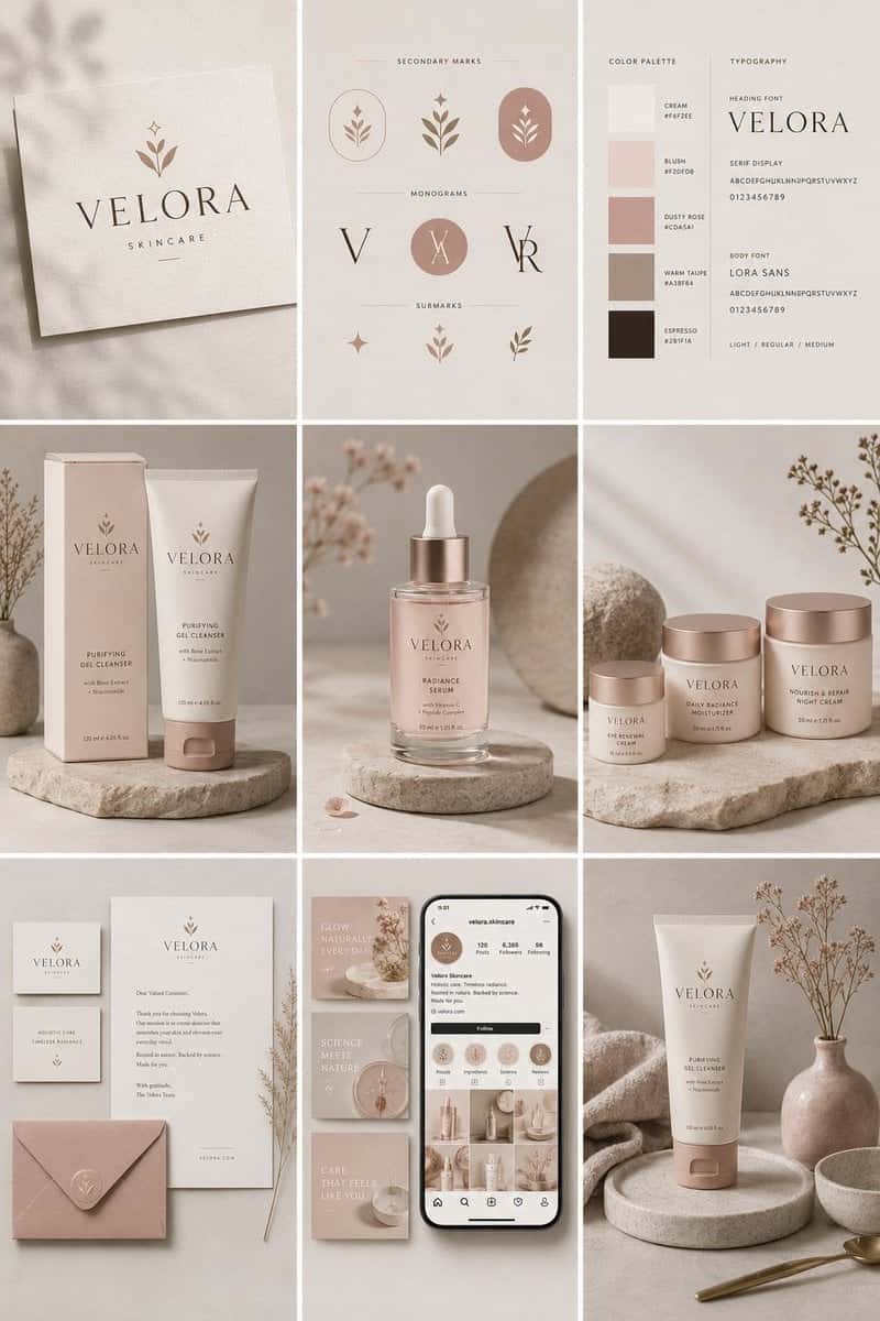 Luxury Skincare Brand Identity Presentation