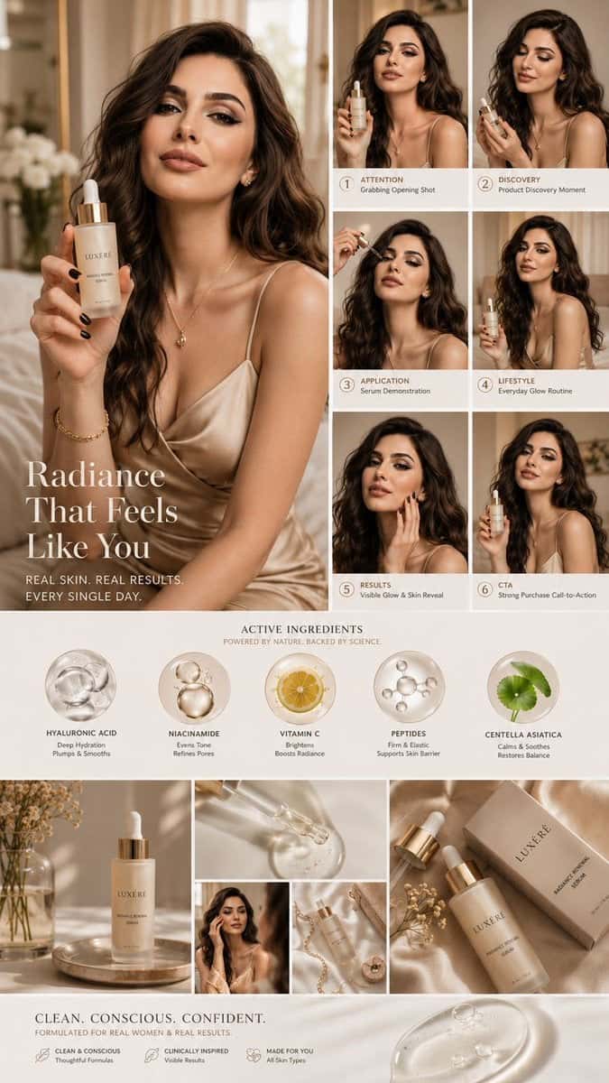 Luxury Skincare UGC Campaign Mood Board