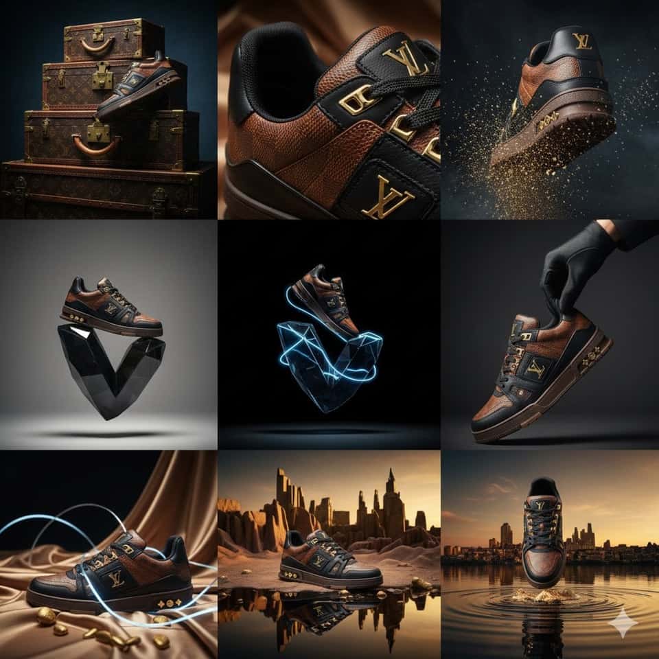 Luxury Sneaker Editorial AI Prompt