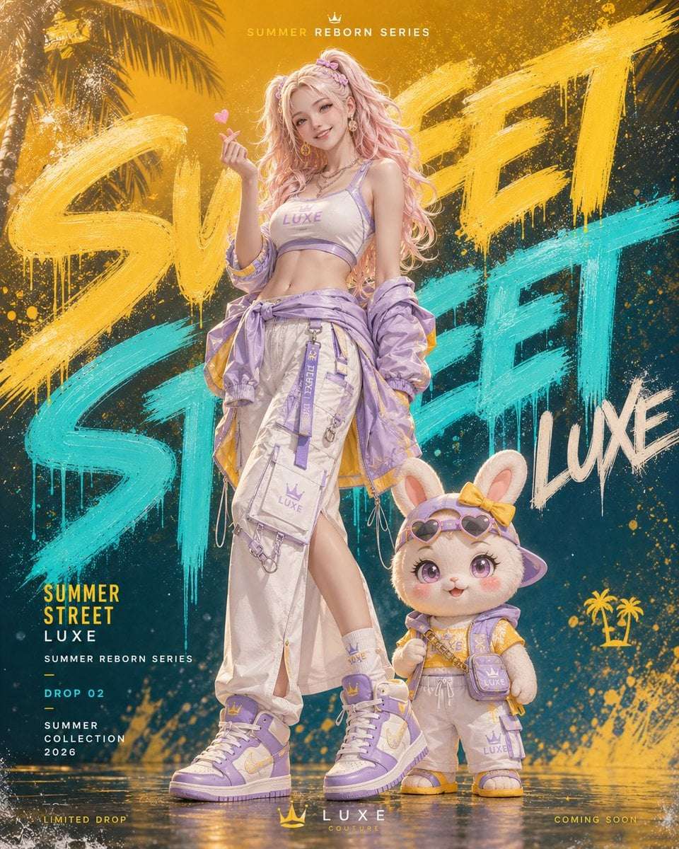 Luxury Streetwear Fashion Poster Template