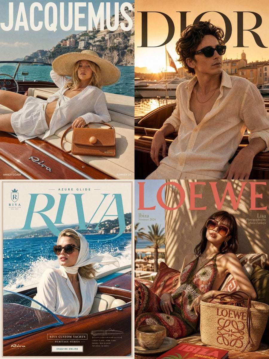Luxury Summer Fashion AI Image Prompt