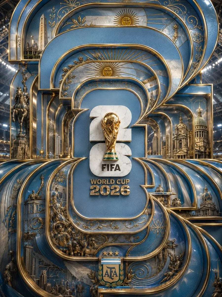 Luxury World Cup 2026 Art Deco Poster