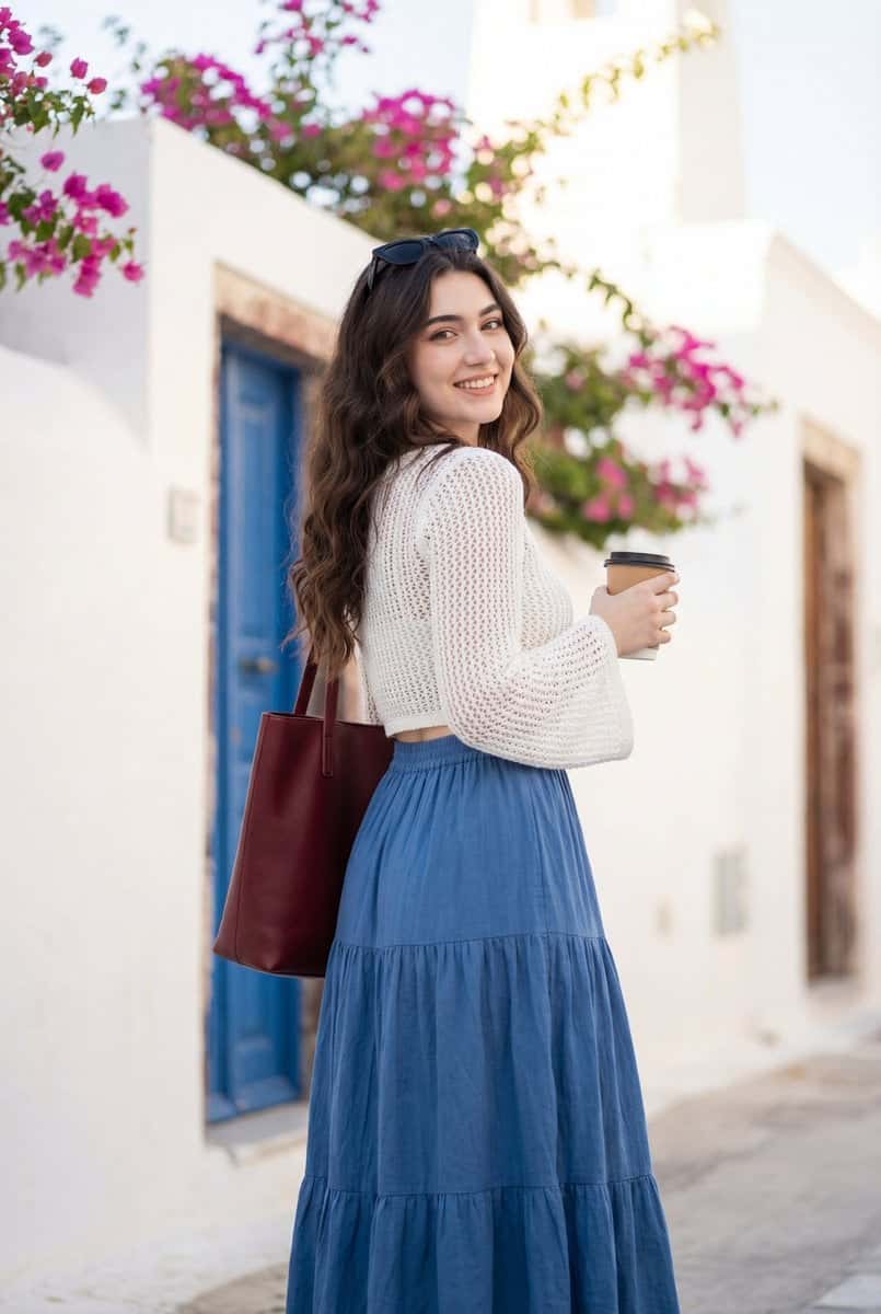 Mediterranean Summer Casual Portrait