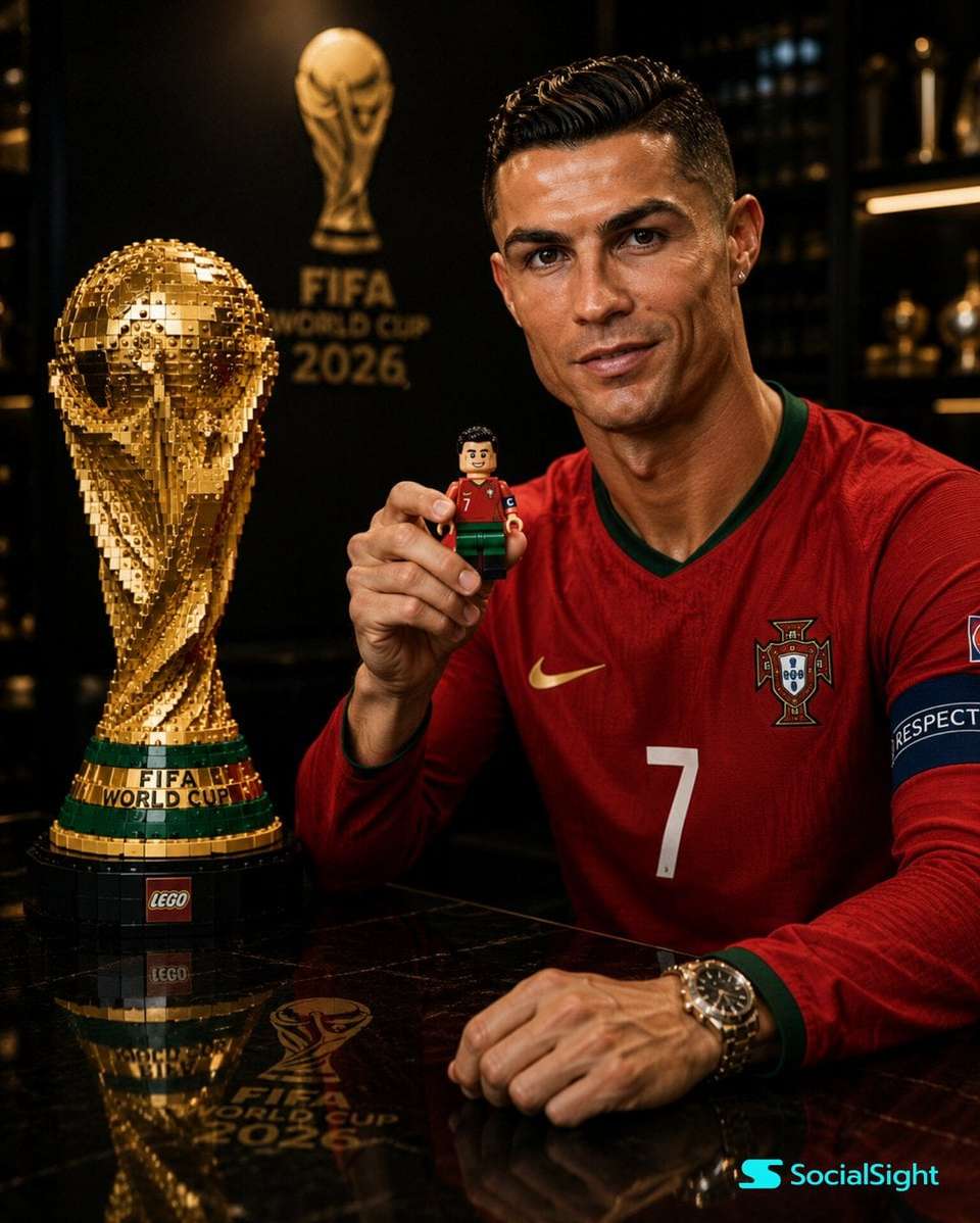 Messi LEGO World Cup Cinematic Portrait