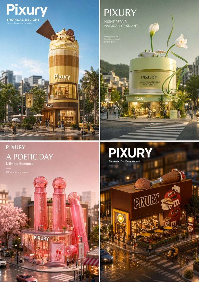 Miniature Architecture Brand Poster Template