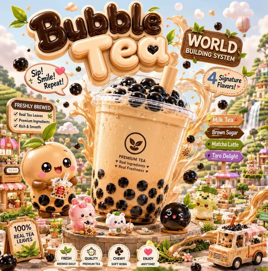 Miniature Brand Universe 3D Rendering