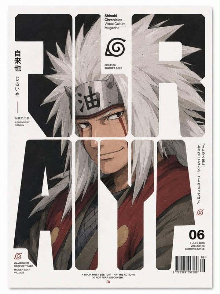 Minimalist Anime Magazine Cover Template