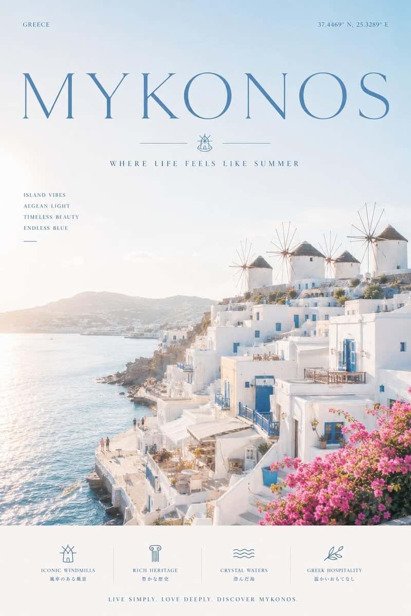 Minimalist Cinematic Travel Poster Template