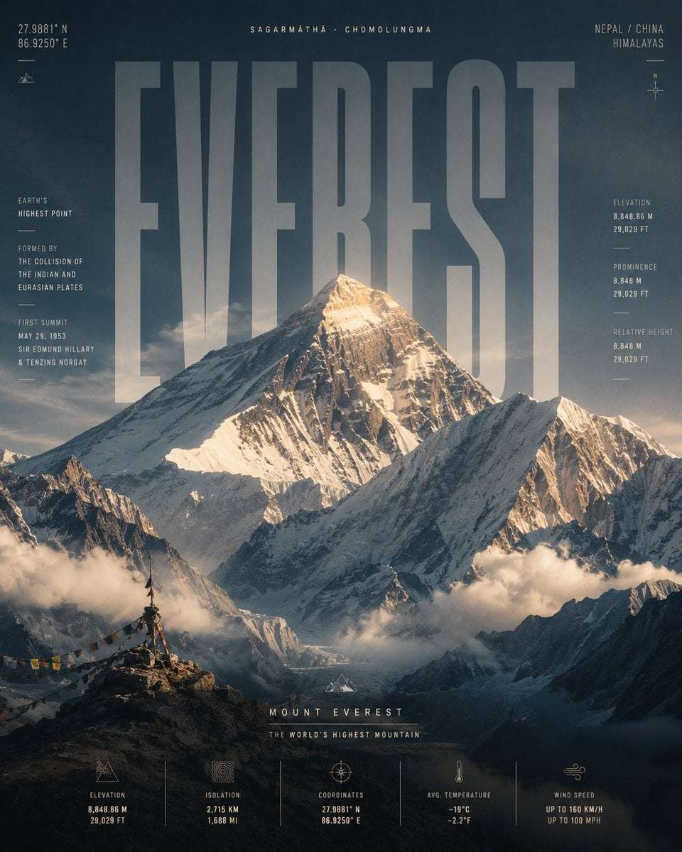 Minimalist Cinematic Travel Poster Template