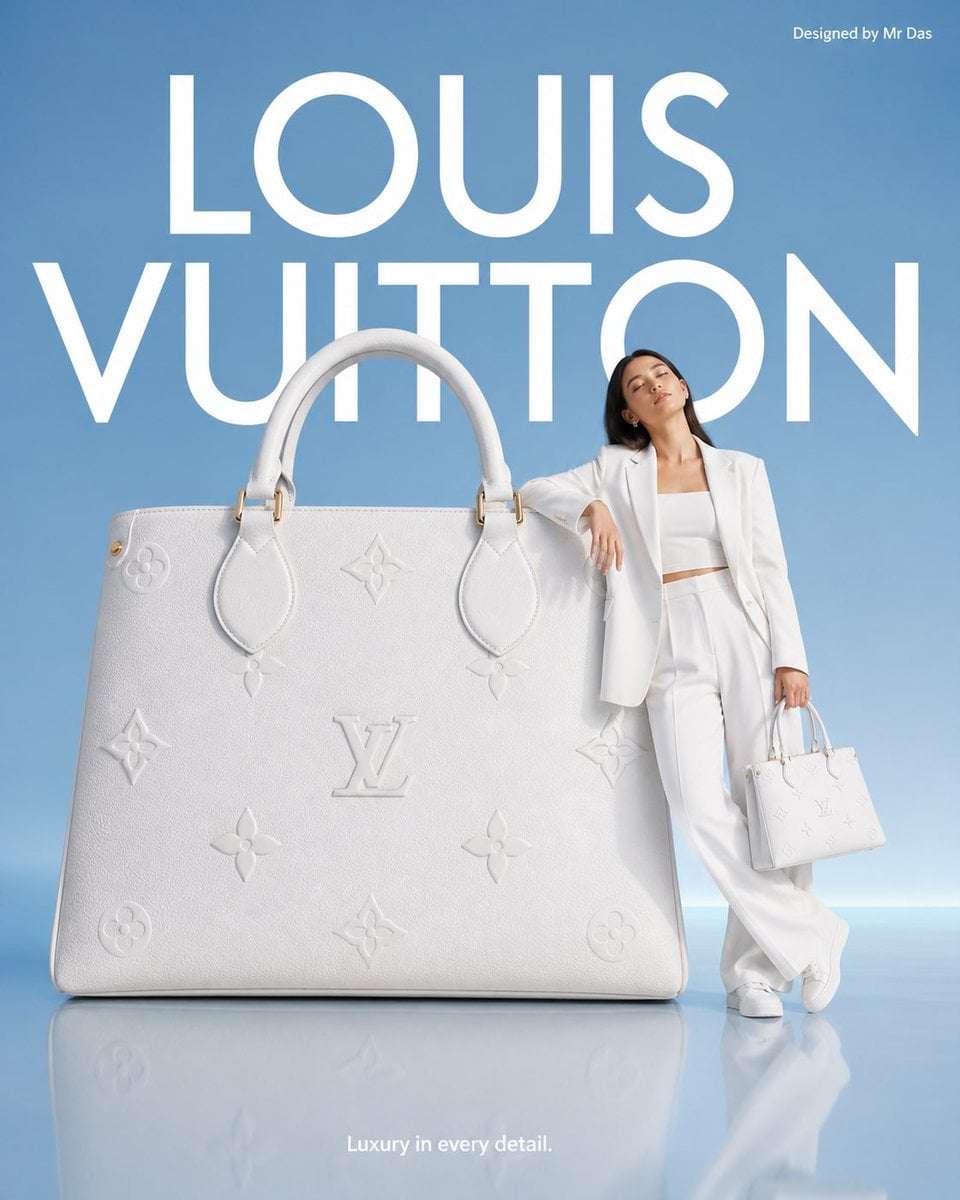 Minimalist Louis Vuitton Handbag Ad