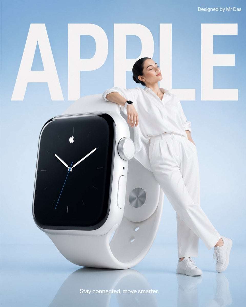 Minimalist Smartwatch Ad Template