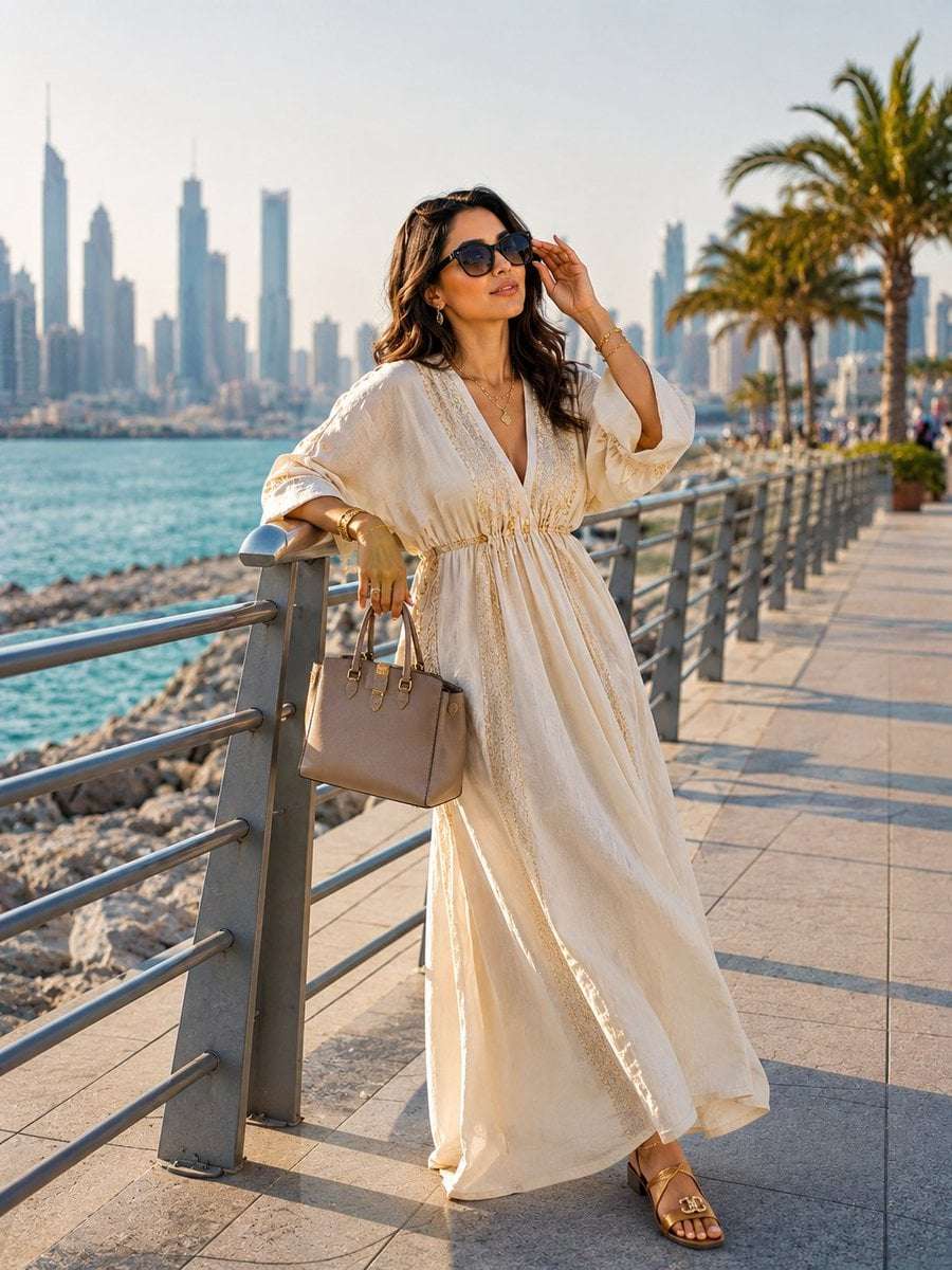 Modern Arab Woman Luxury Lifestyle Photo