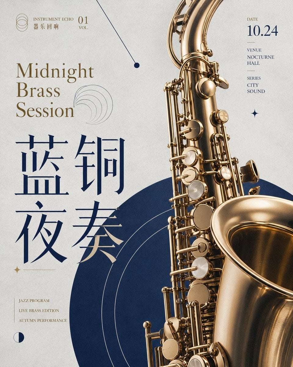 Modern Concert Art Poster Template