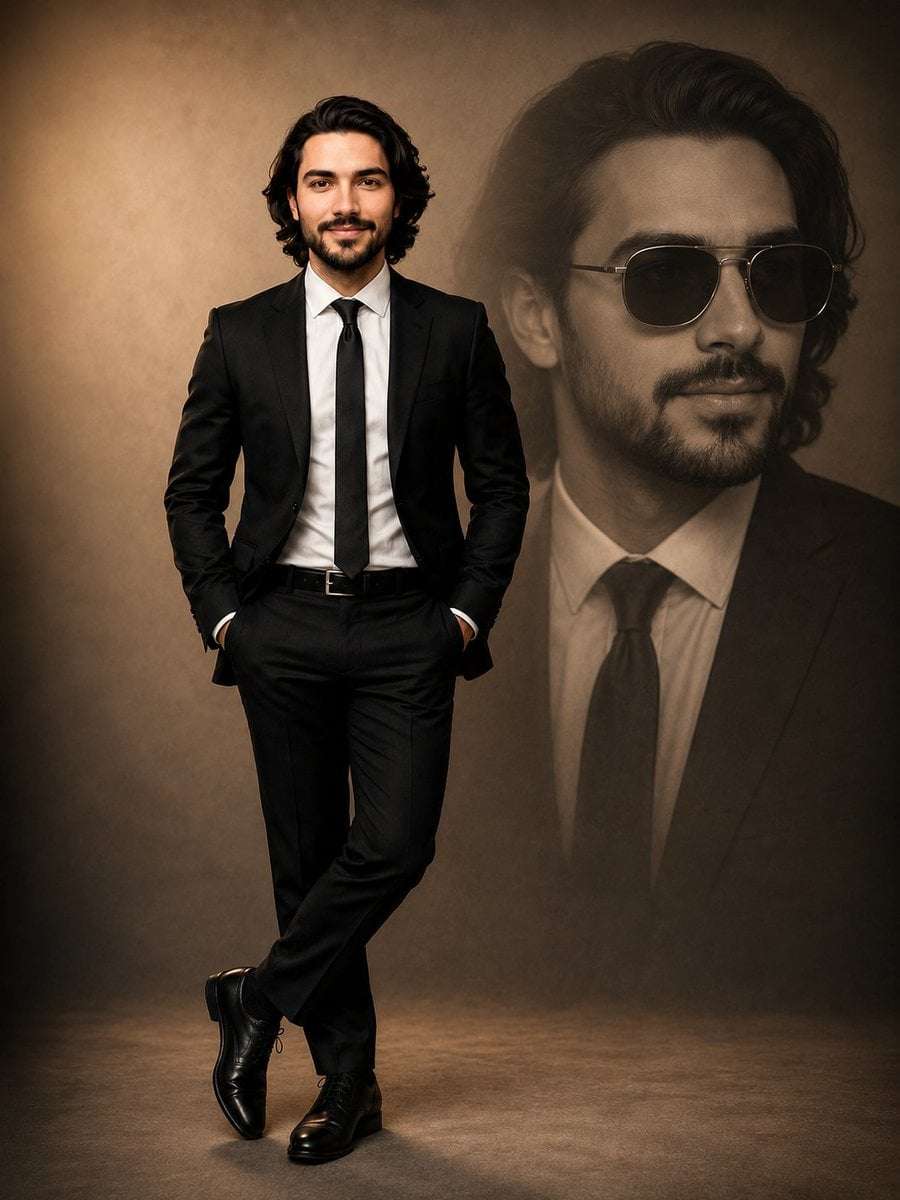 Modern Man Fashion Portrait Template