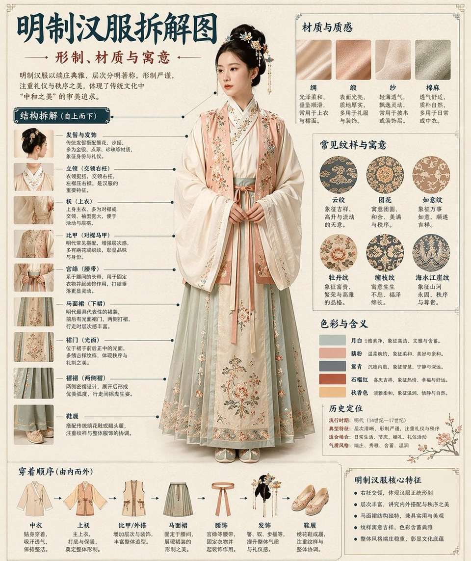 Museum Style Chinese Infographic Template