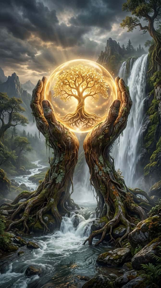 Mystical Tree of Life Fantasy Art