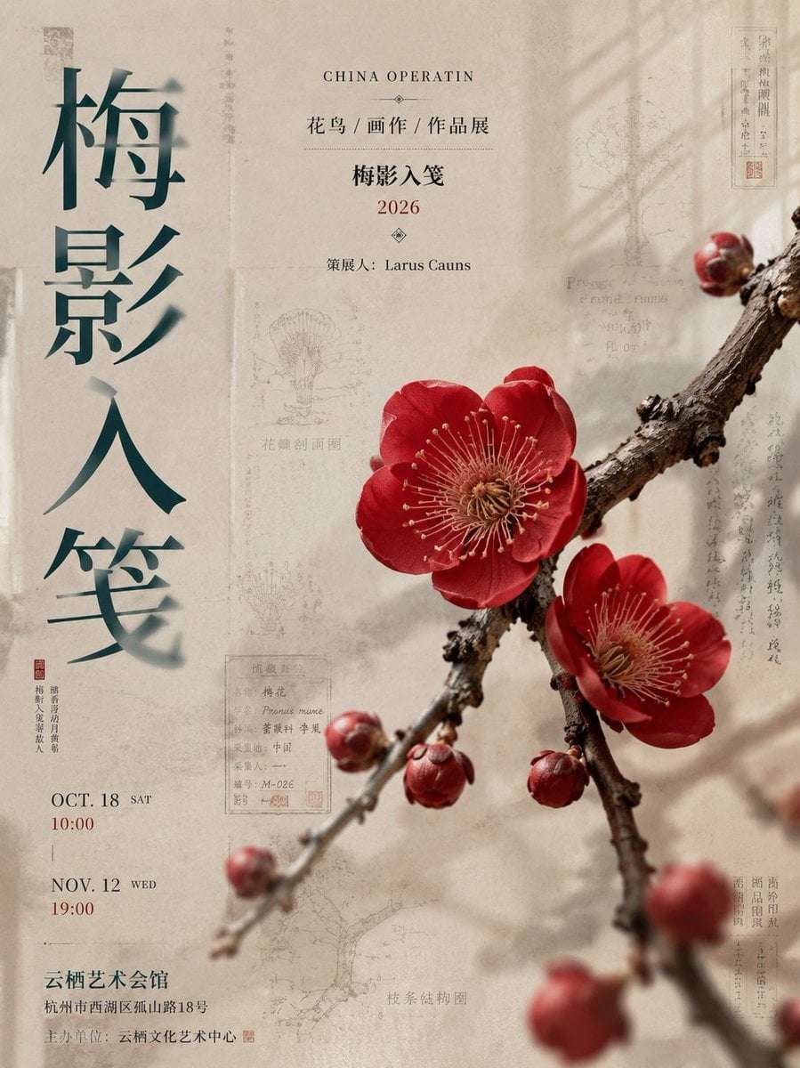 New Chinese Exhibition Poster Template