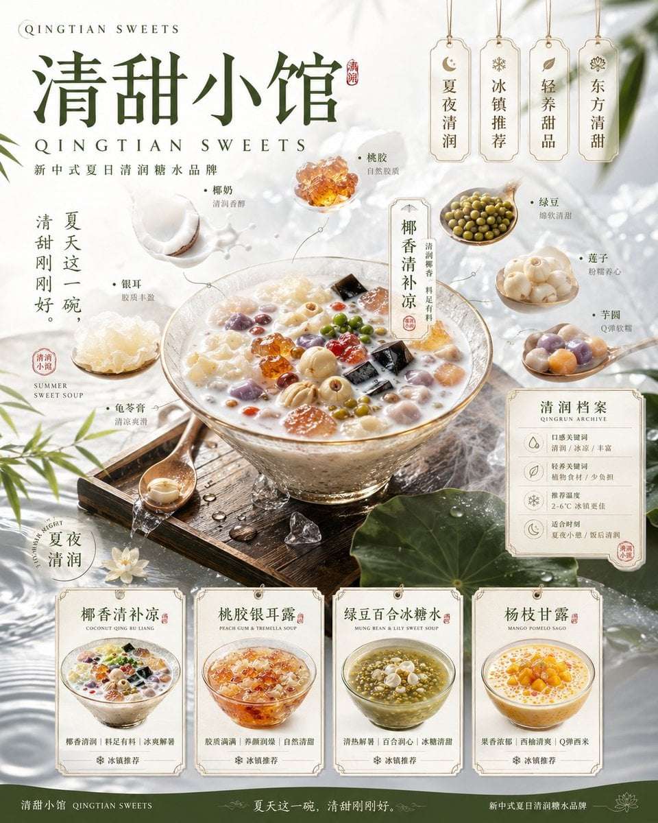 New Chinese Summer Sweet Soup Branding