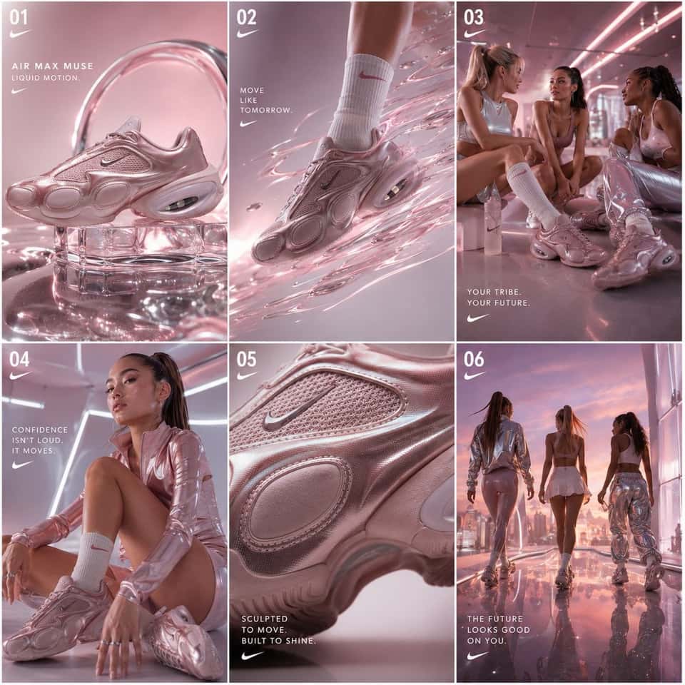 Nike Air Max Muse Liquid Chrome