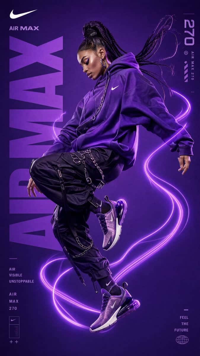 Nike Futuristic Streetwear Ad Poster