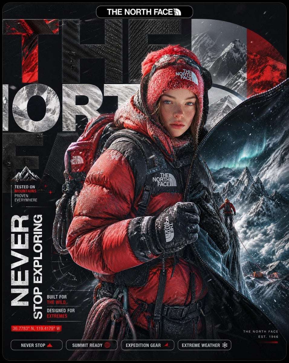 North Face Surreal Expedition Poster