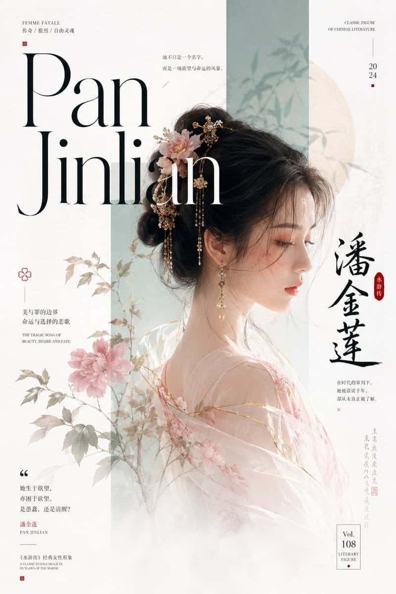 Pan Jinlian Magazine Cover Art
