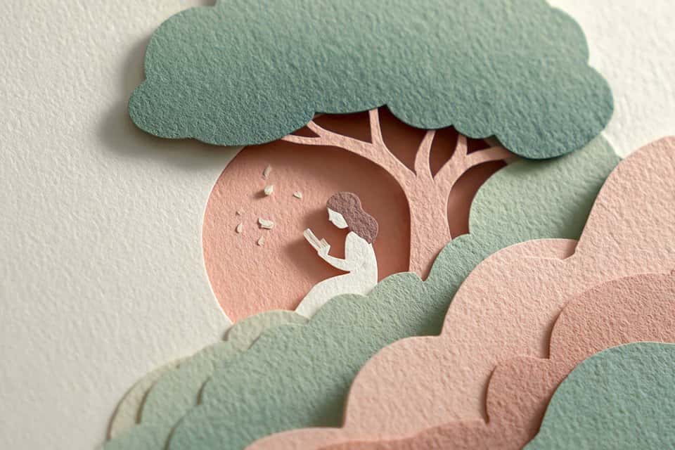 Paper Cut Illustration Template