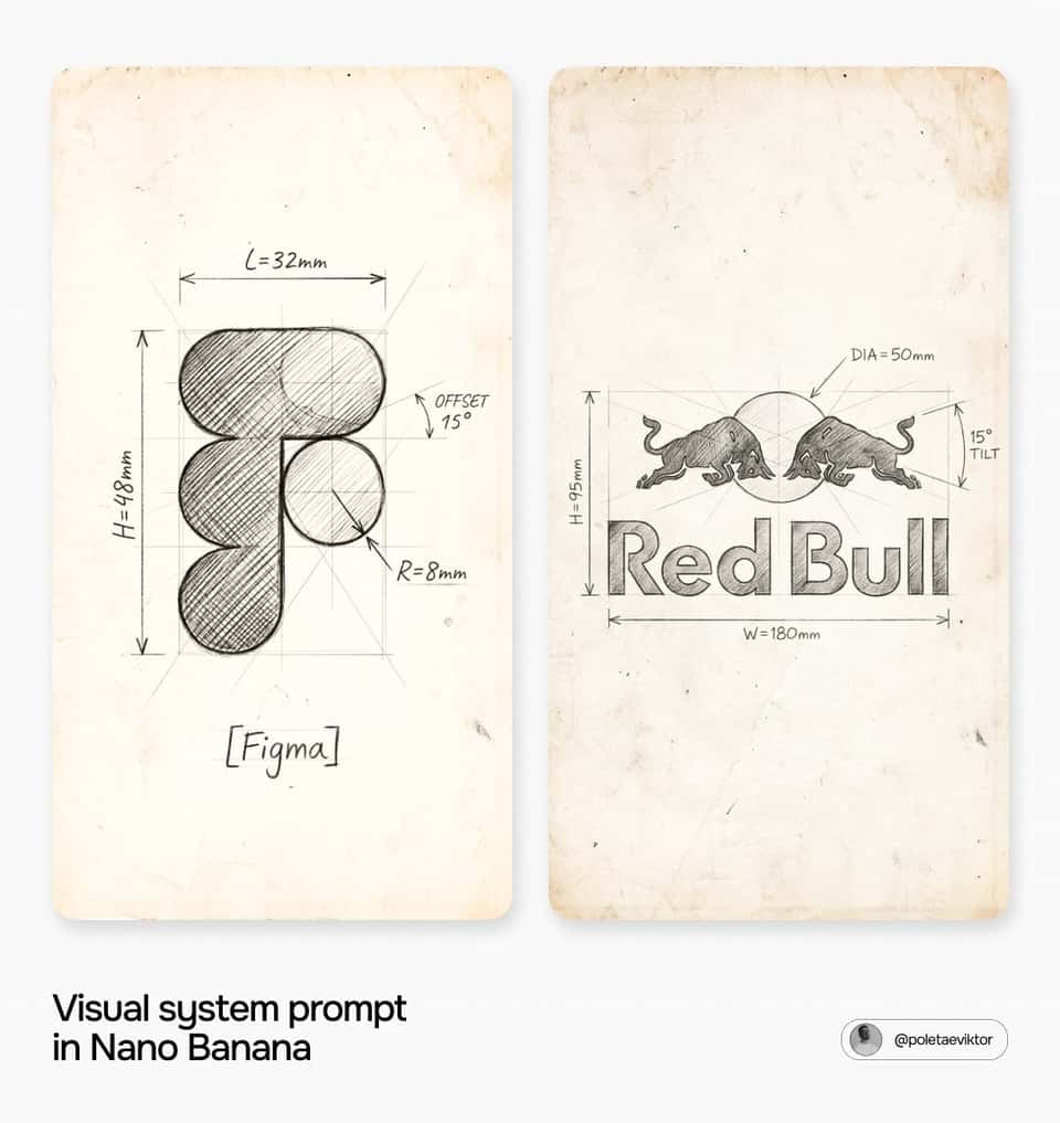 Pencil Logo Sketch Blueprint Aged Paper