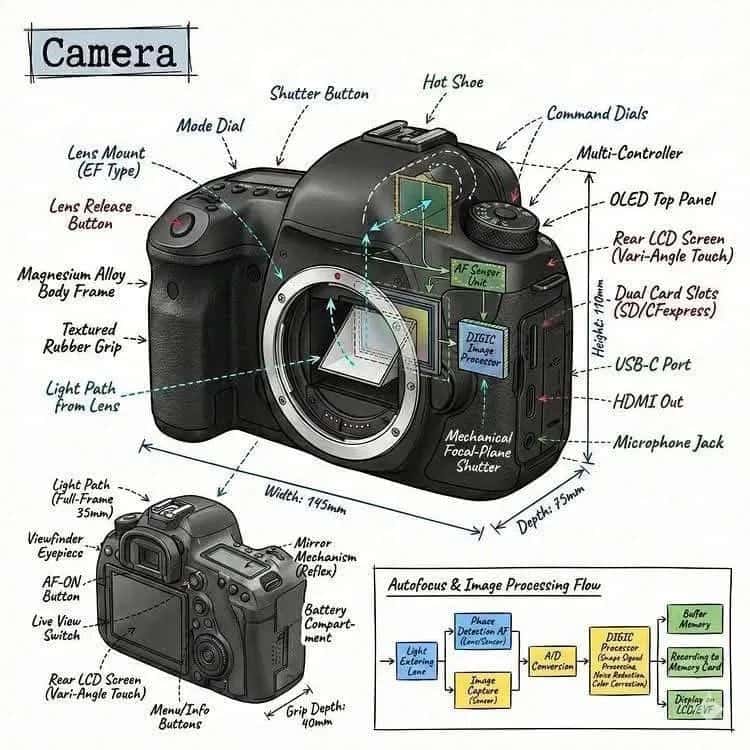 Photorealistic Object Infographic Template