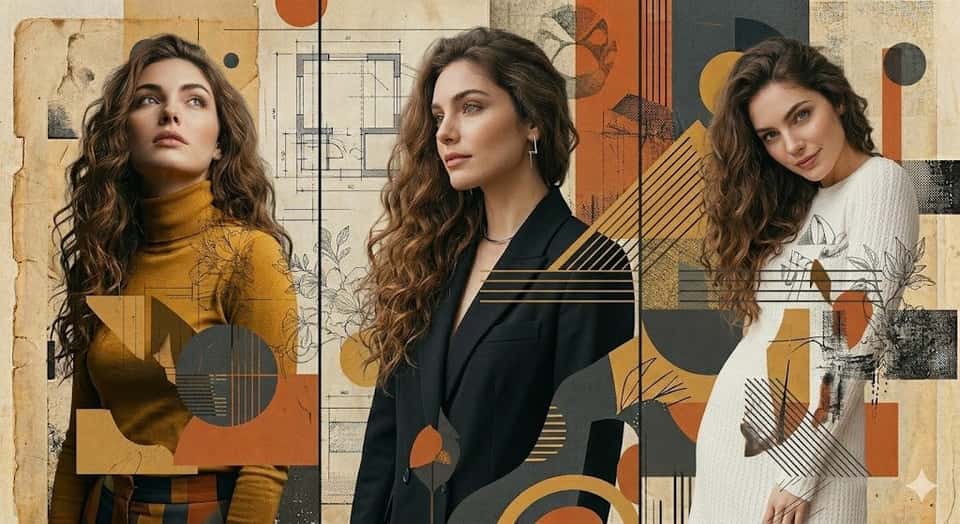 Photorealistic Woman Collage Fashion Magazine