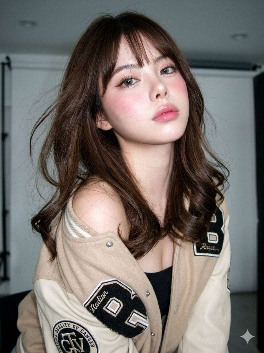 Photorealistic Young Woman Digicam Portrait