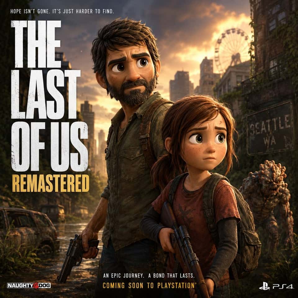 Pixar Movie Poster AI Prompt Template