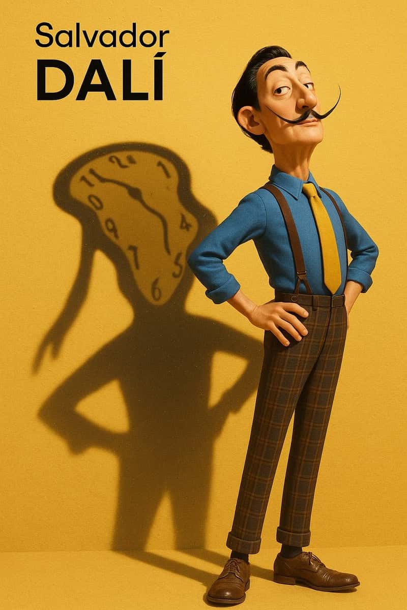 Pixar Salvador Dalí Surrealist Character Art