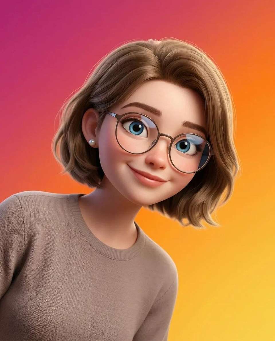 Pixar Style 3D Character Portrait