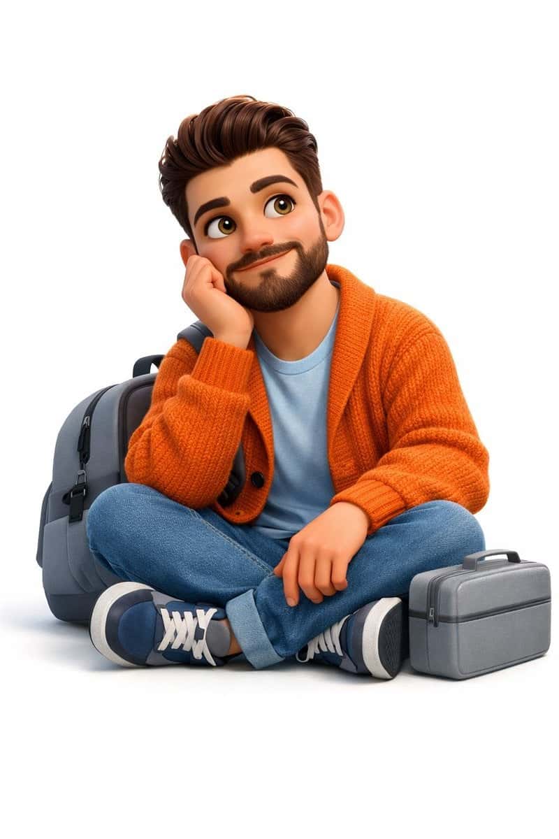 Pixar Style Young Man 3D Animation