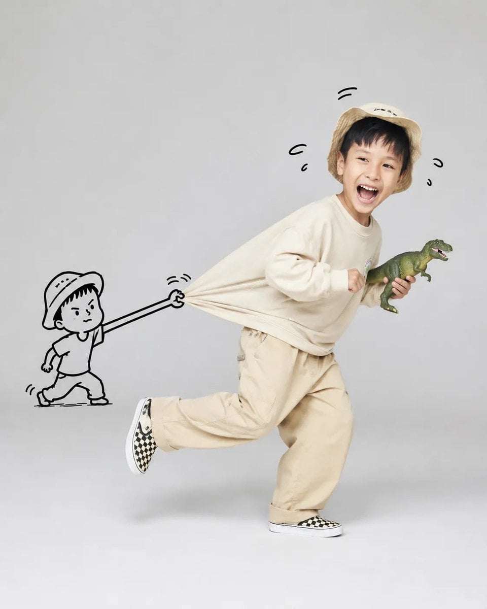 Playful Studio Portrait AI Prompt Template