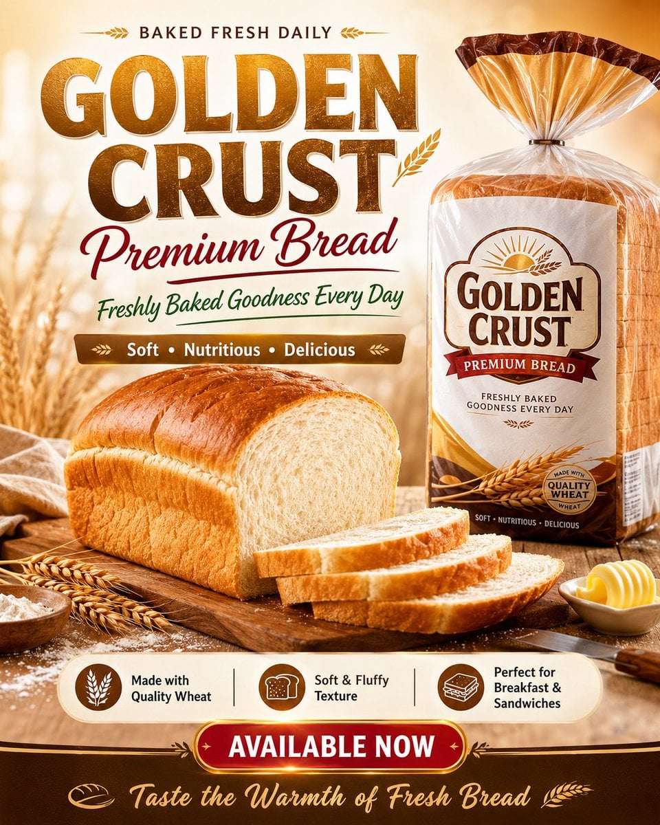 Premium Bread Flyer Design Template