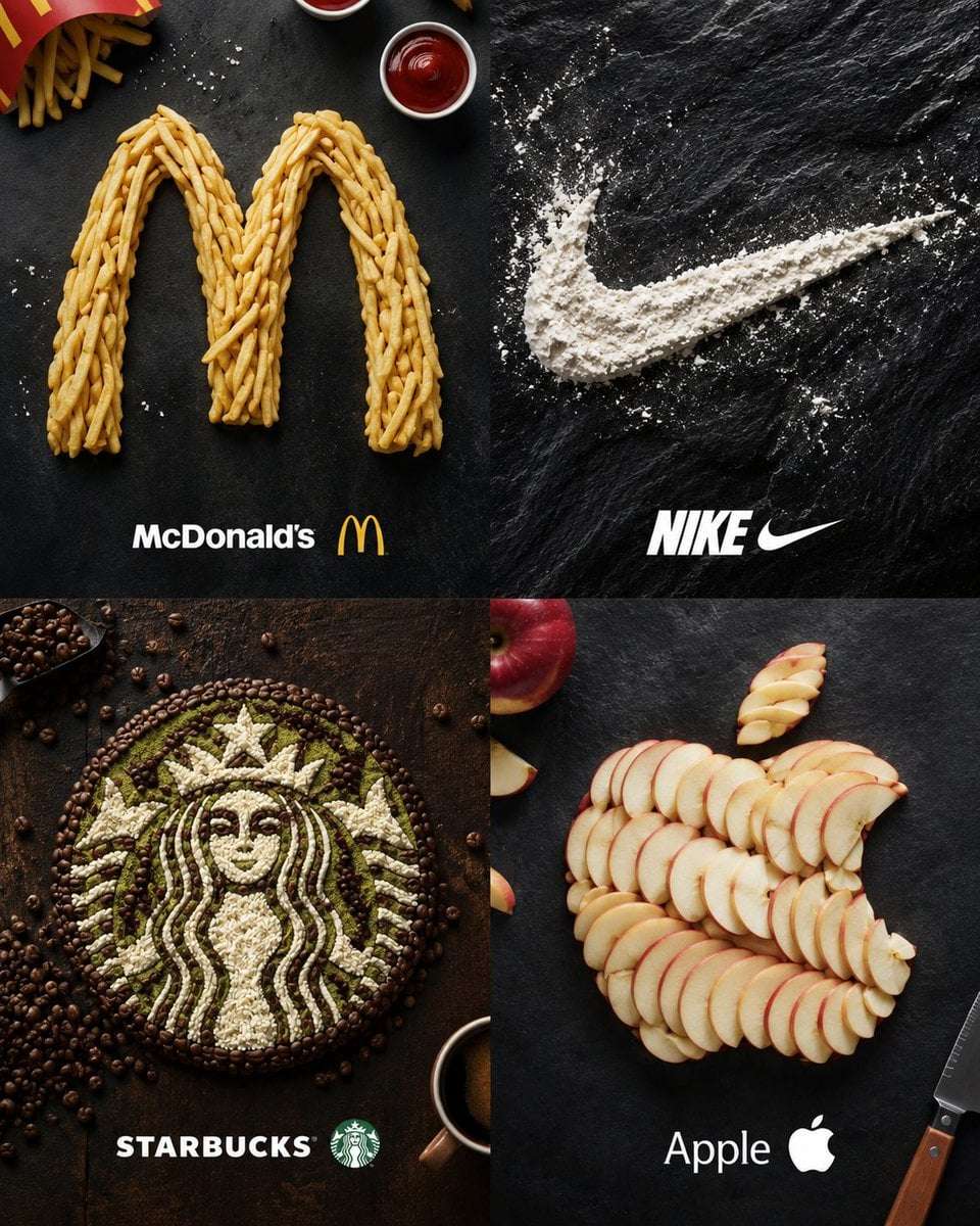 Premium Food Logo Advertising Poster