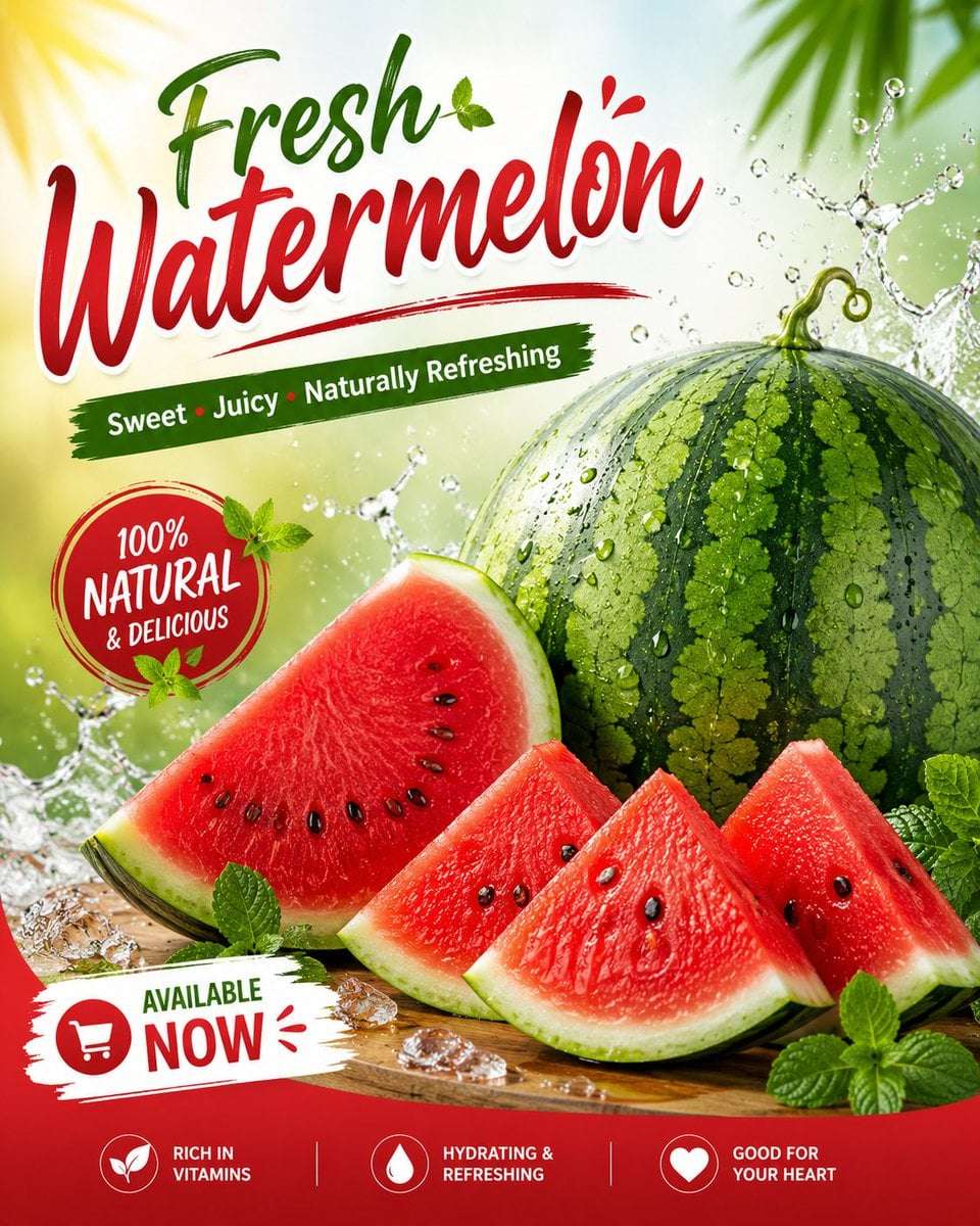 Premium Watermelon Social Media Ad