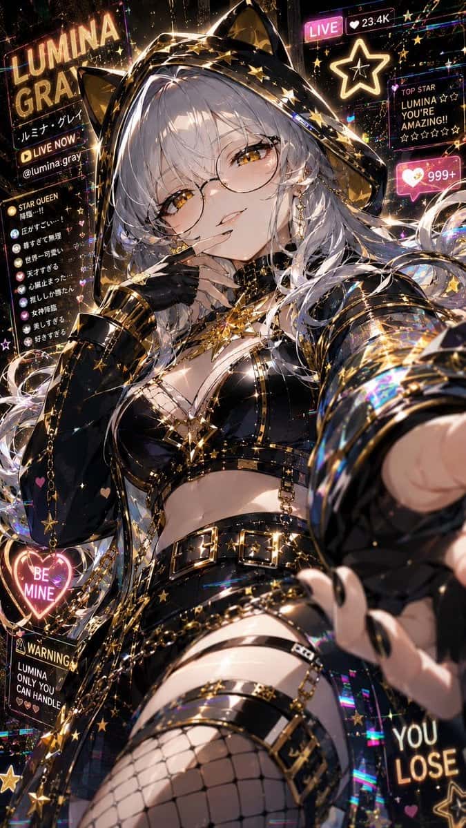 Provocative Anime Girl AI Art Prompt