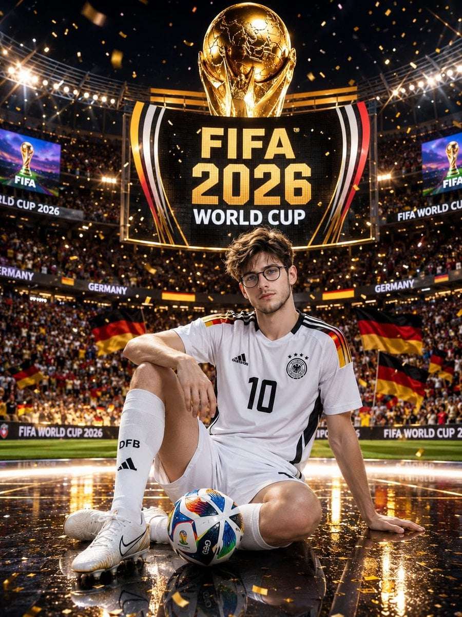 Realistic FIFA World Cup 2026 Poster